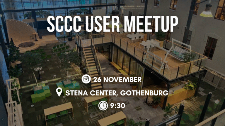 SCCC User Meetup (in person) 26 November – Deadline 19 November